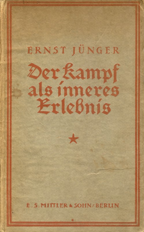 Der Kampf als inneres Erlebnis – 1922